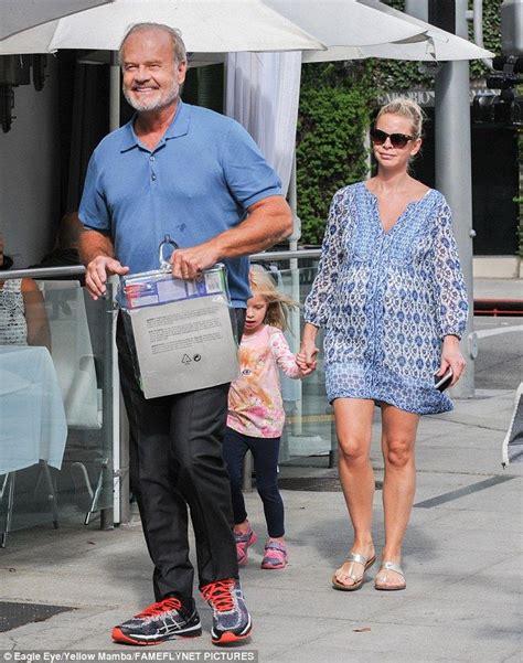 Kelsey Grammer Steps Out With Pregnant Wife Kayte And Daughter Faith