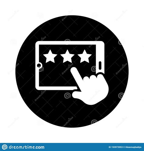 Customer Feedback Review Black Icon Stock Vector Illustration Of Review Concept