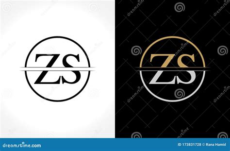 Initial Zs Logo Design Vector Template Creative Letter Zs Business