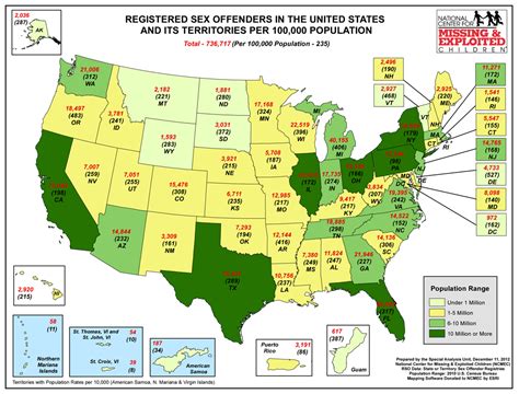 Map Of Registered Sex Offenders In The United States Texas
