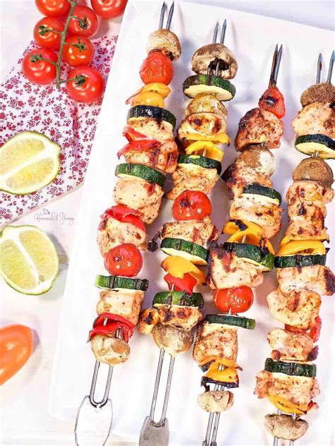 Grilled Chili Lime Chicken Skewers Homemade And Yummy