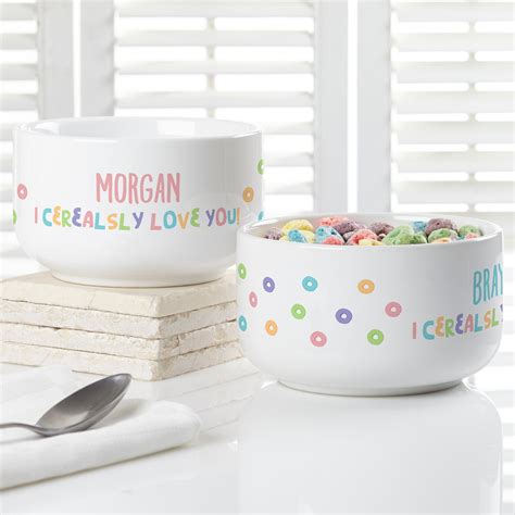 I Cerealsly Love You Personalized Kids Cereal Bowl Etsy