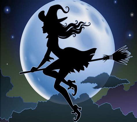 Moonlight Ride Moonlight Witch Halloween Ride Hd Wallpaper Peakpx
