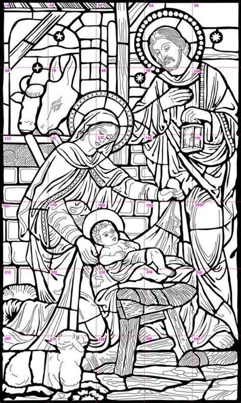 Nativity scene coloring pages ministry children baby jesus manger page. Jesus Christ Coloring Pages for Adults | Nativity on ...