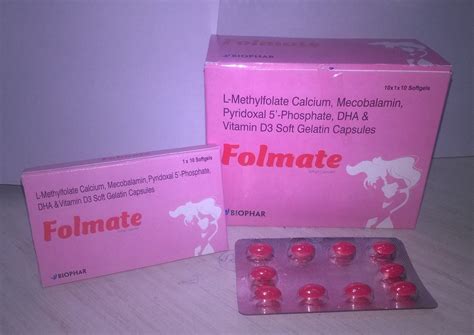 Folmate L Methylfolate Pyridoxal 5 Phosphate Mecobalamin Dha Packaging