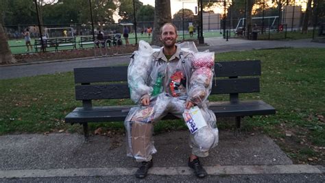 Man Pledges To Wear All The Trash He Produces For 1 Month