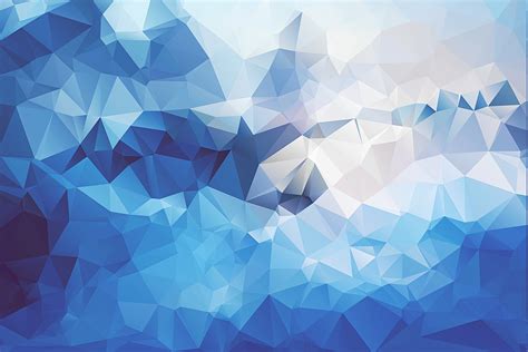 Low Poly Abstract Blue Digital Art Artwork Geometry Wallpapers Hd Desktop And Mobile