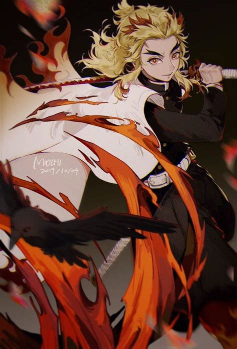 Kyojuro Rengoku From Kimetsu No Yaiba Is On Fire With