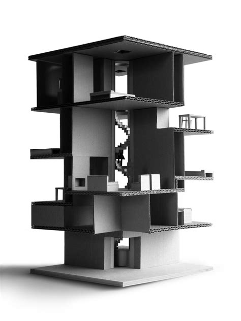 Aus 24 lagen pappe entsteht so sein rahmen. Haus aus Pappe selber bauen | 建築モデル、建築模型、コンテンポラリーアート