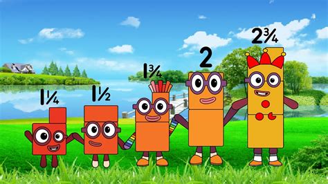 Numberblocks Band With Halves And Quarters 1 5 Youtube