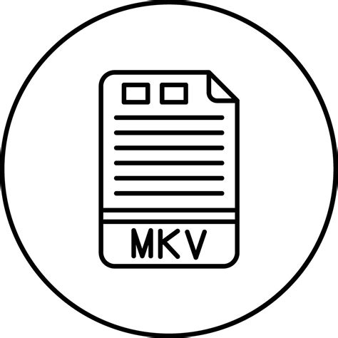 Mkv Vector Icon 32223746 Vector Art At Vecteezy