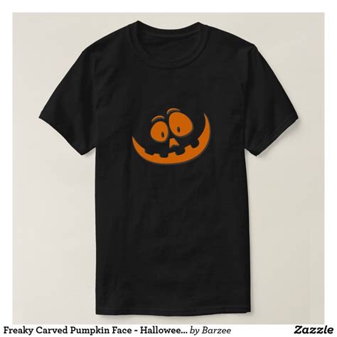 Freaky Carved Pumpkin Face Halloween Smile T Shirt Pumpkin Faces