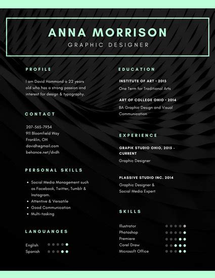Download the above cv background material image and use it as your wallpaper, poster and banner design. Black Photo Background Minimalist Resume - Templates by Canva