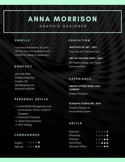 Vector_king click to view uploads for luxcorart503481. Black Photo Background Minimalist Resume - Templates by Canva