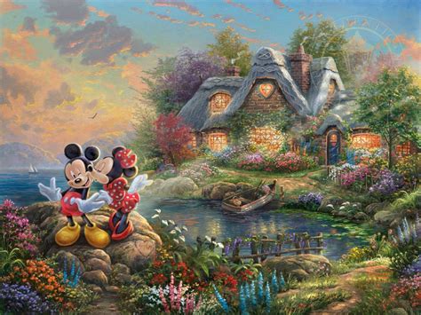 Shop for thomas kinkade puzzles at walmart.com. MICKEY AND MINNIE - SWEETHEART COVE - THOMAS KINKADE ...