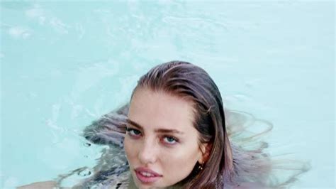Portrait Of Beautiful Woman In Swimwear Relaxing In Swimming Pool Spa Sexy Woman In Swimming