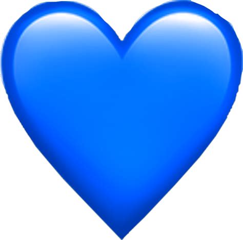 Blue Heart Emoji Sticker Sticker By Hannahlovegil