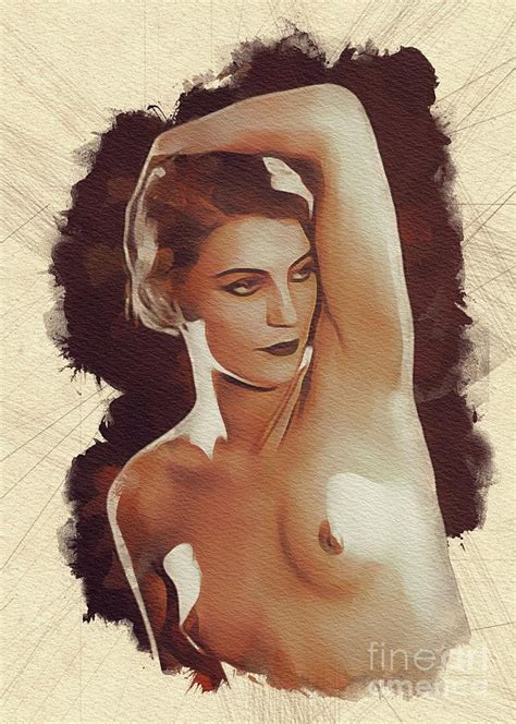 Vintage Nude Pinup Painting By Esoterica Art Agency Fine Art America