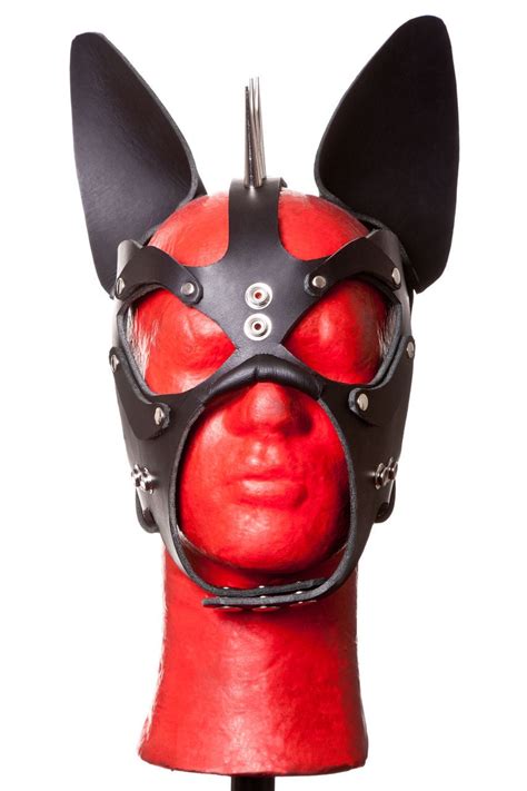 WOLF Wolf Pup Hood Genuine Leather For Puppy Play