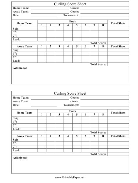 Our large golf score sheets all measure 24 x 36 (61 x 91 cm), and are printed in medium blue ink. Tournament Score Sheet Template | HQ Printable Documents