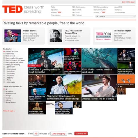 TED: Ideas worth spreading | Pearltrees