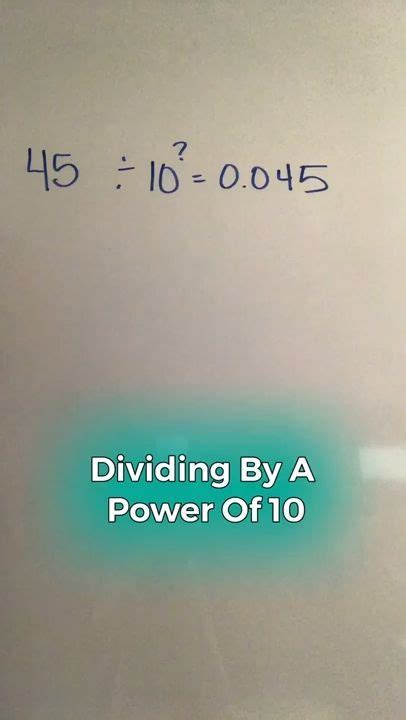 How To Divide By A Power Of Ten Math Tips And Tricks Math Help