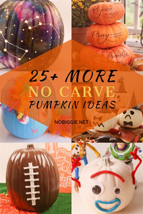 25 More No Carve Pumpkin Ideas Nobiggie