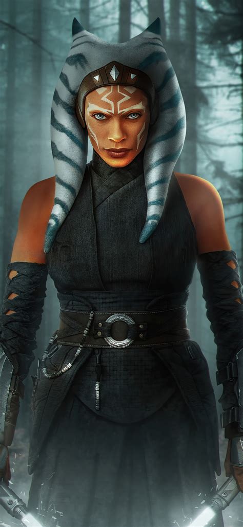 1125x2436 Ahsoka Tano In The Mandalorian Season 2 Iphone XS,Iphone 10