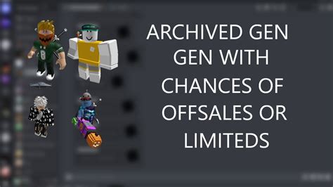 Archived Gen ️ Roblox Account Generator Chance Of Offsale Items