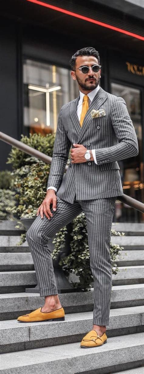 5 Pinstripe Suit Colors To Add To Your Wardrobe Now Blue Suit Mens Fashion Classy Suits