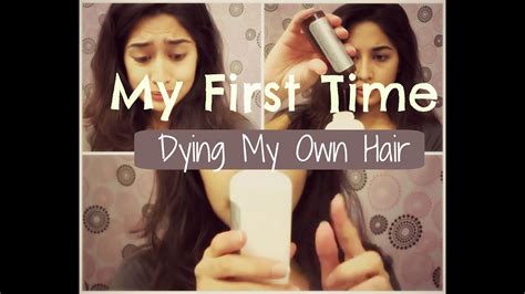 my first time dying my hair myself youtube