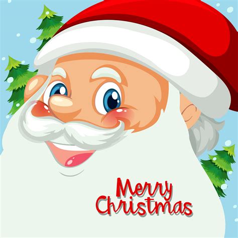 Happy santa face template 419217 Vector Art at Vecteezy
