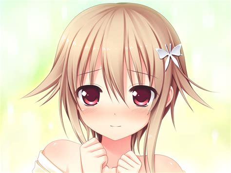Cute Anime Girl Face Blushing