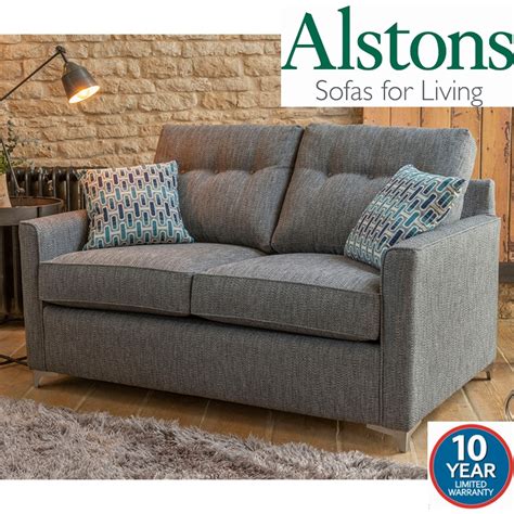 Reuben offers sofas and matching sofa beds with a choice of funky accent chairs that bring the wow factor 3 seater sofa/sofabed (low feet only) in fabric 9568, small scatter cushions in 9103, light feet. Alstons Lexi 2 Seater Sofa Bed Small