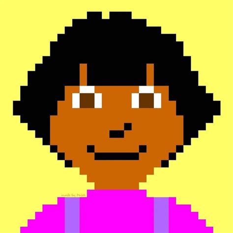 Dora The Explorer Pixel Tekening Made By Mriek Dora The Explorer