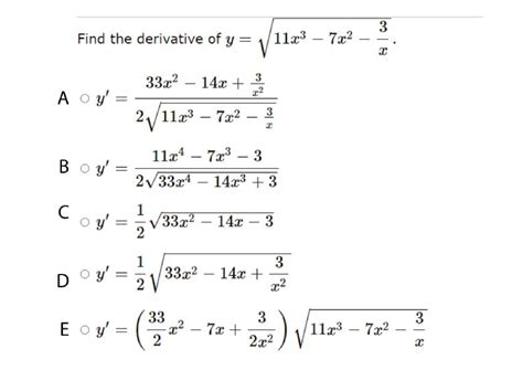 Solution Calculus Derivative Multiple Choice Questions Studypool