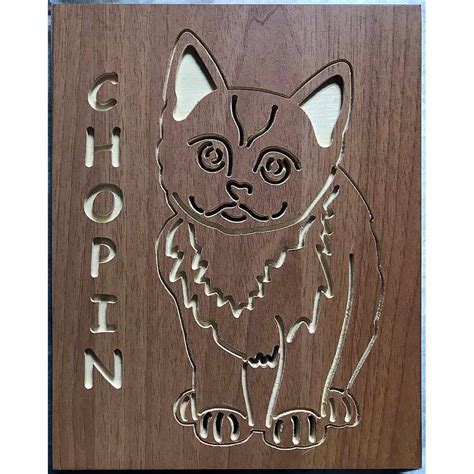 Small Kitten Free Dxf File Cut Ready For Cnc Machines