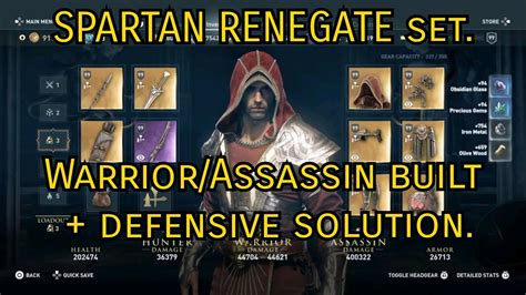 Assassins Creed Odyssey Spartan Renegate Set Warriorassassin