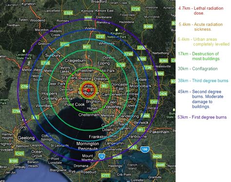 • this tutorials teaches you how to draw a circle around specific area in google maps using two main methods:using map developers and kml circle generator draw circle set radius circle google maps how to find 5 km radius on google maps printable radius maps. Idiom Zero: Bombing Melbourne