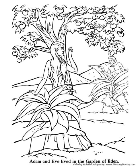 Kirke saaby og kisserup kirker tilbyder digitale andagter til hør hvad skete der palmesøndag, og hvad betyder det, at jesus rider ind i jerusalem på et æsel. Bible Story characters Coloring Page Sheets - Adam & Eve ...