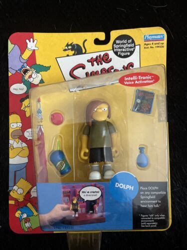 Playmates 2001 Simpsons Dolph World Of Springfield Interactive Figure Series 7 4619026920