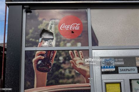 A Coca Cola Advertisement Stands Damaged By Shrapnel On May 14 2022 News Photo Getty Images