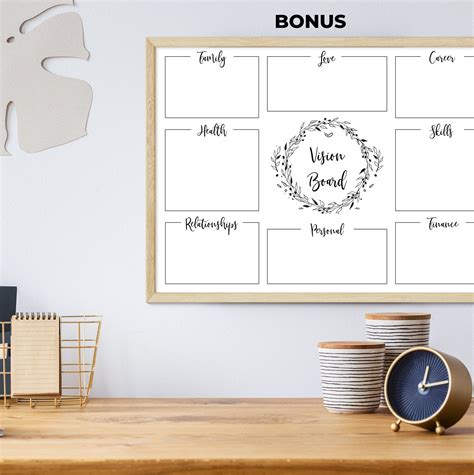 Printable Vision Board Kitprintable Affirmationsinspirational Quote