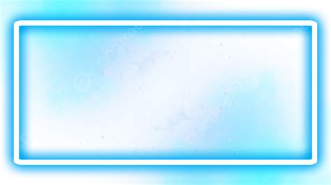 Neon Smoke Abstract Blue Cool Border Neon Smoke Frame Png