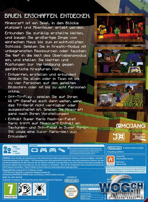 Find out what's new in minecraft wii u console edition and see the new blocks, items and mobs that have been added to the game. Minecraft: Wii U Edition Wii U • World of Games