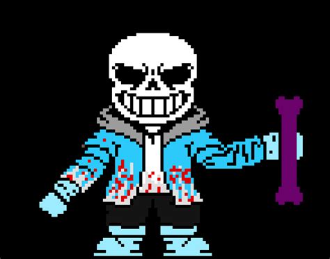 Make sure to like and sub or dusttrust sans will come to your house if your not already. dusttrust sans my ver | Pixel Art Maker