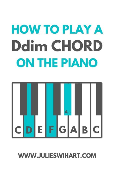 How To Play A Ddim Chord On The Piano In 2021 Learn Piano Chords
