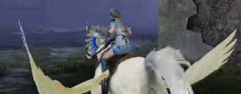 Wang Yuanji Rides On An Beautiful Pegasus Stallion Warriors Orochi