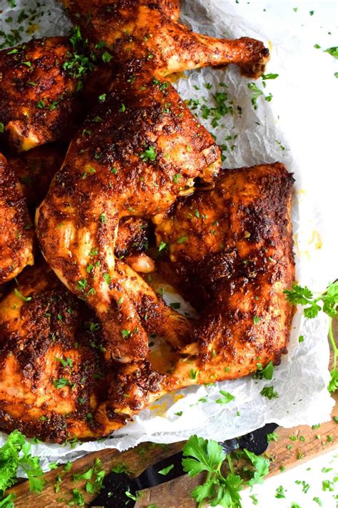 The humble microwave is like an atomic age dream that actually came true: Oven Baked Spicy Barbecue Chicken Quarters - Lord Byron's ...