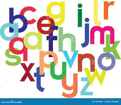 Colorful Alphabet Stock Vector Illustration Of Alphabetical 14918481